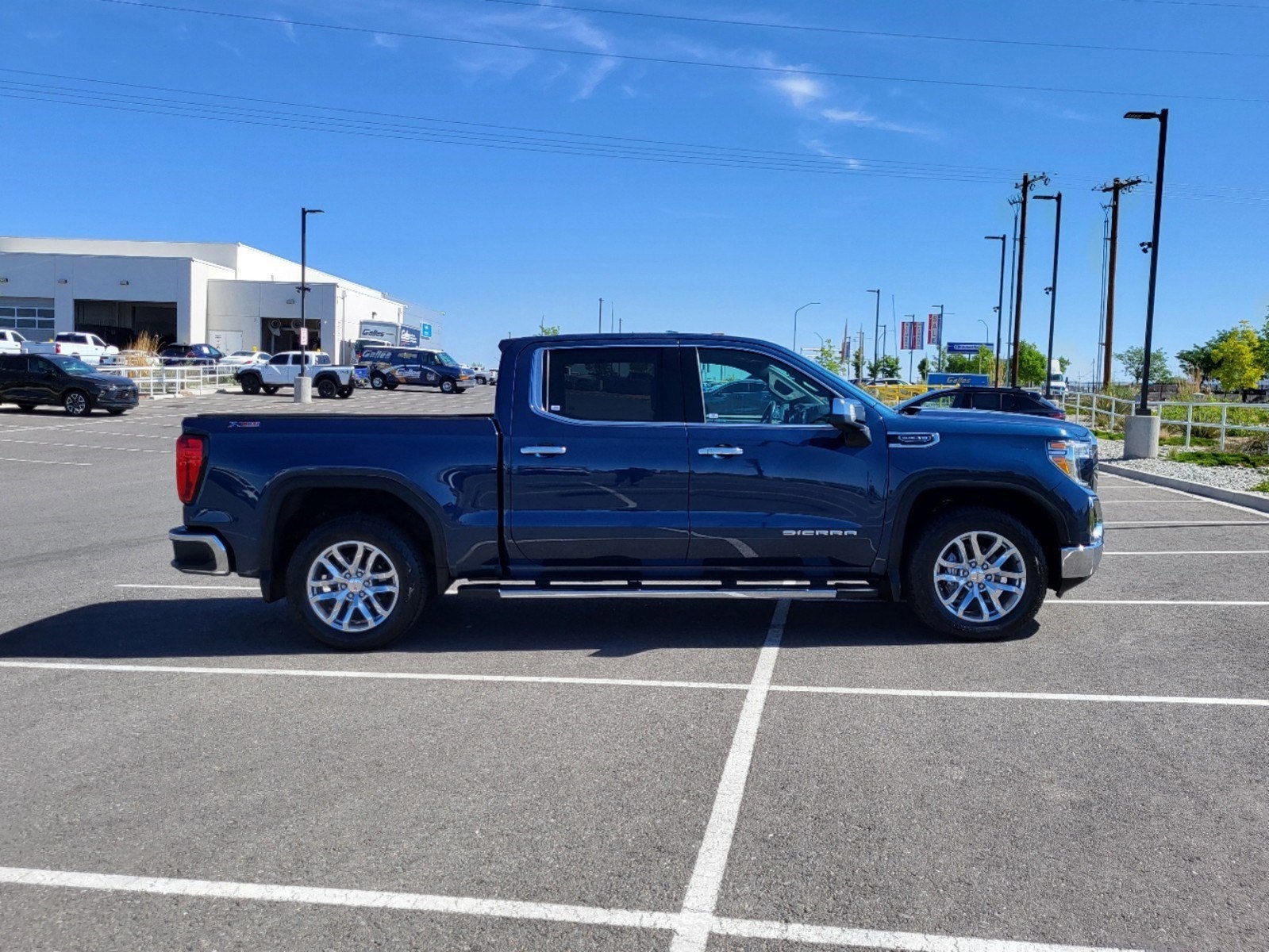 Certified 2021 GMC Sierra 1500 SLT with VIN 3GTU9DED2MG279561 for sale in Albuquerque, NM